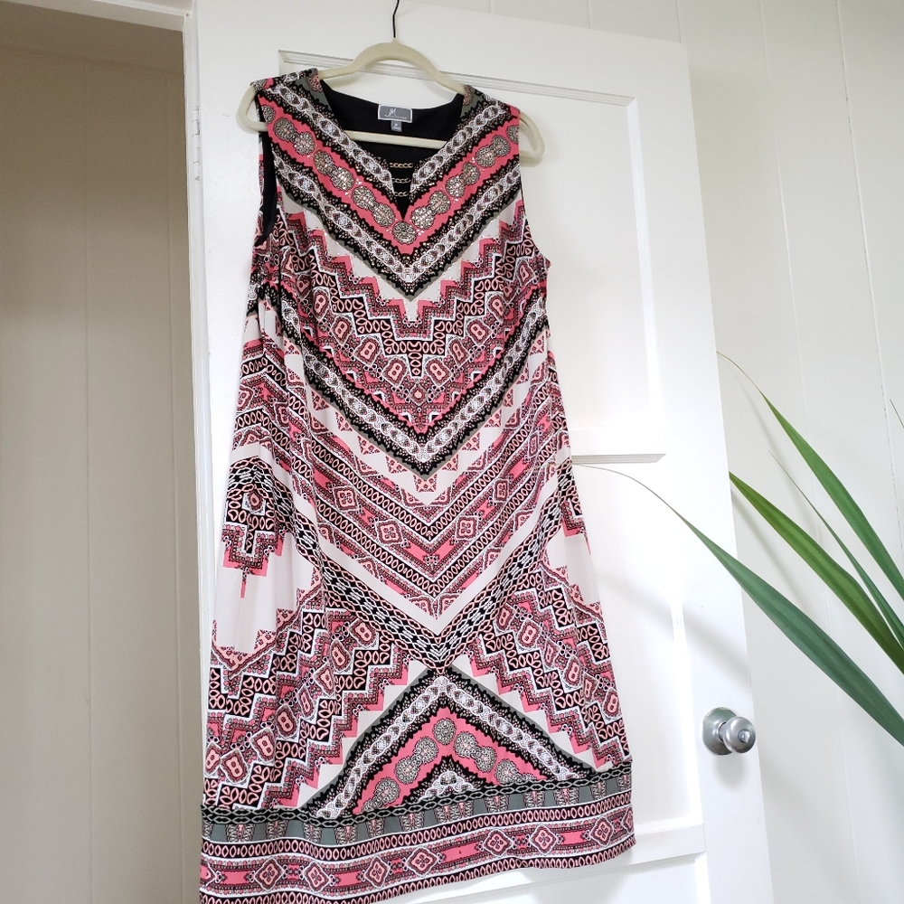 JM Collections sleeveless dress, XL